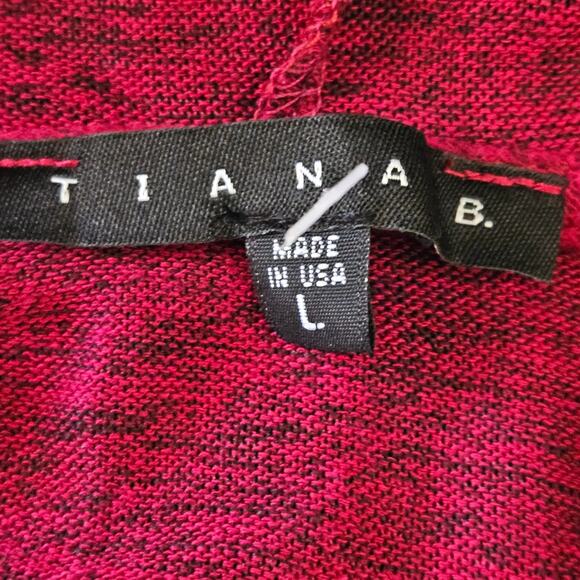 Red Hooded Tunic Length Top Size Large - Picture 3 of 4